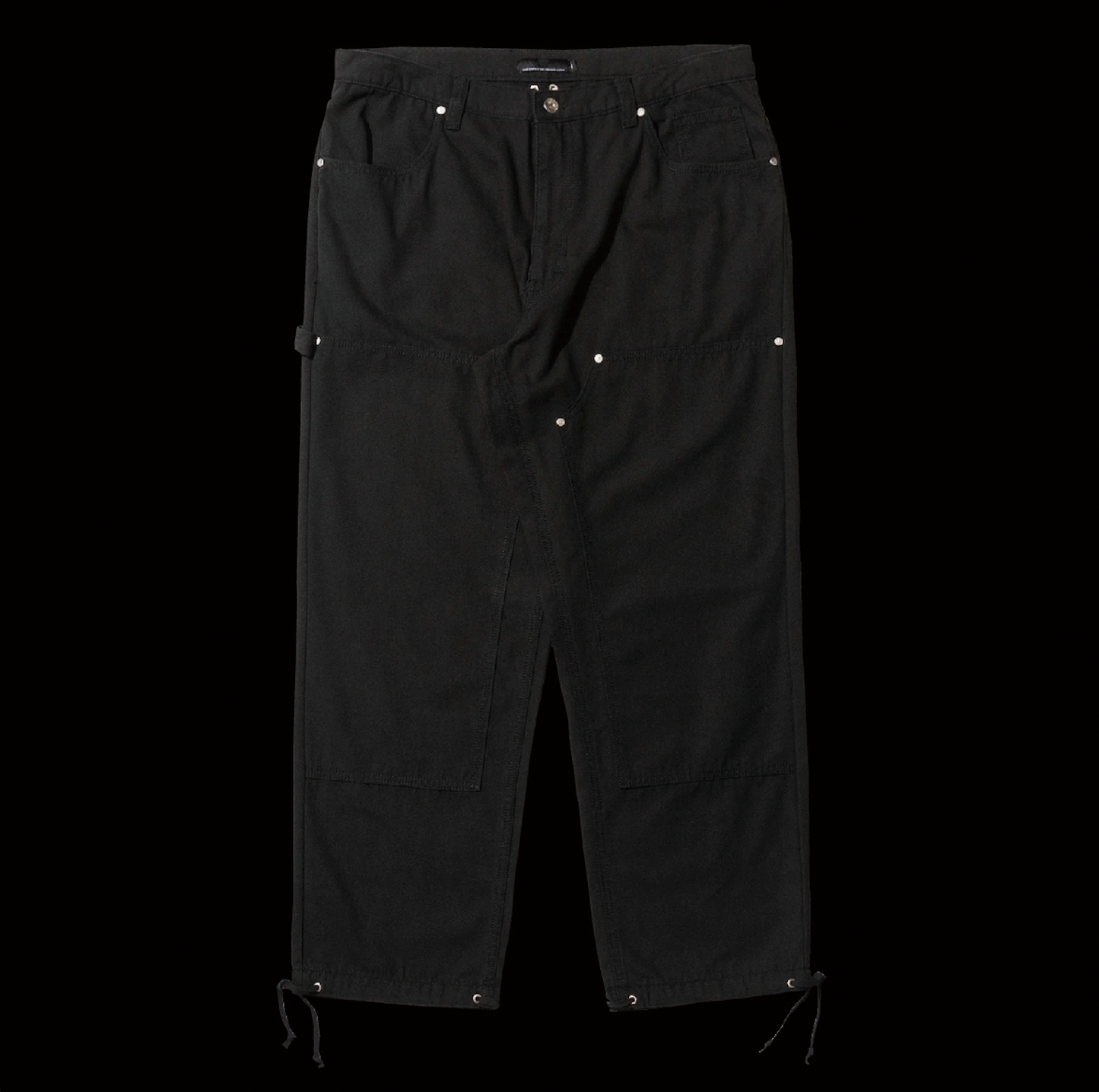 ASHTRAY DOUBLE KNEE PANTS (Black)