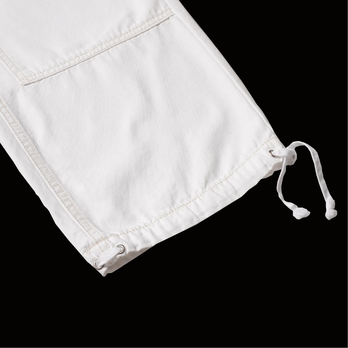 ASHTRAY DOUBLE KNEE PANTS (White)