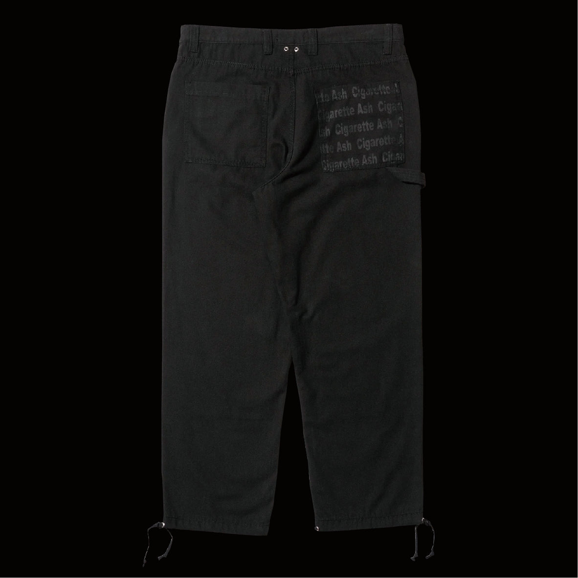 ASHTRAY DOUBLE KNEE PANTS (Black)