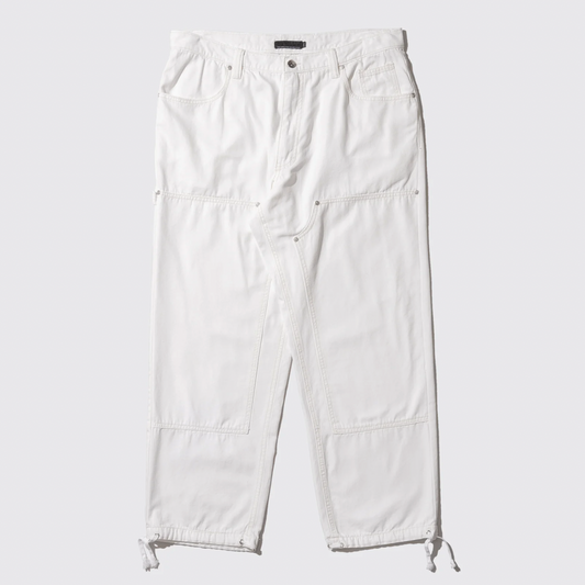 ASHTRAY DOUBLE KNEE PANTS (White)