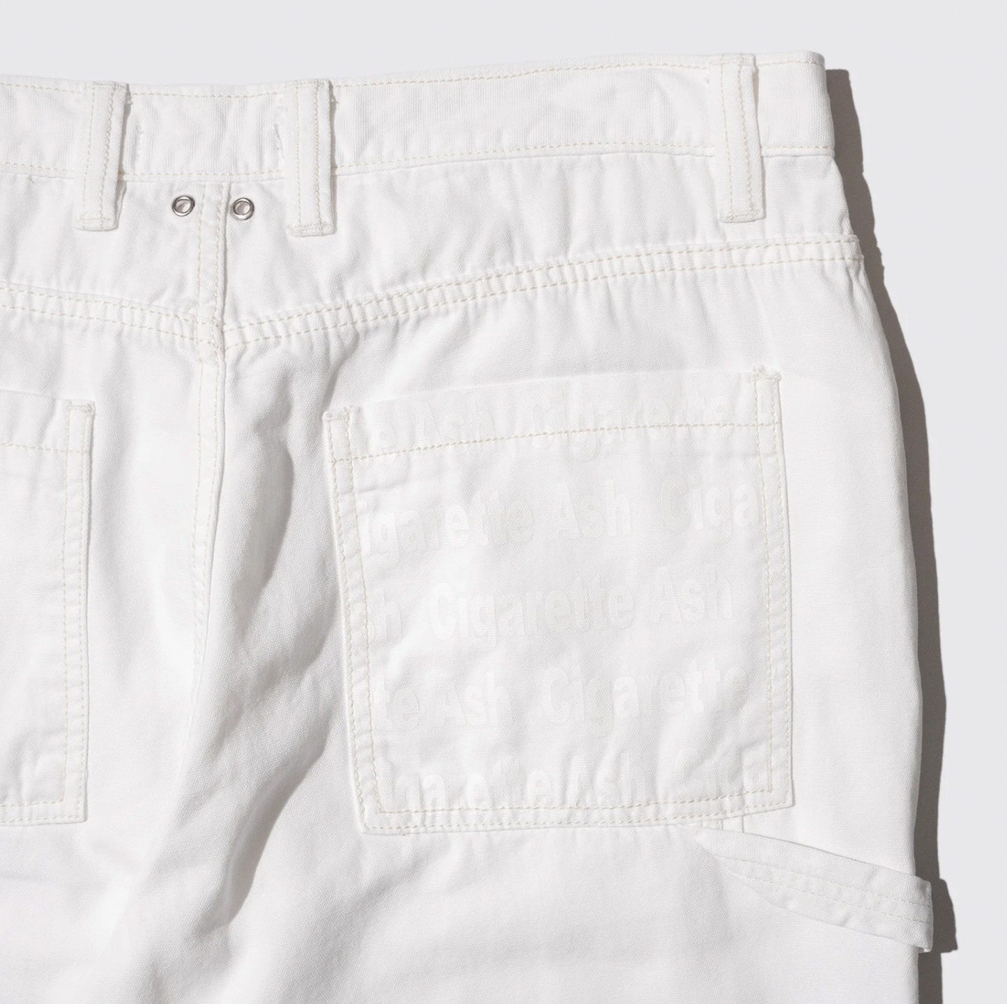 ASHTRAY DOUBLE KNEE PANTS (White)