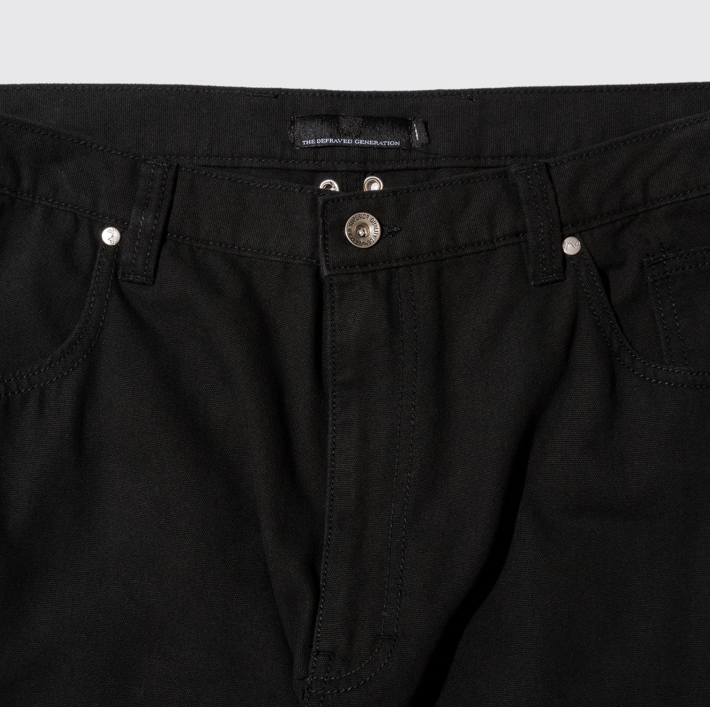 ASHTRAY DOUBLE KNEE PANTS (Black)