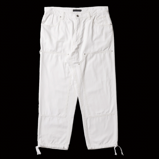 ASHTRAY DOUBLE KNEE PANTS (White)